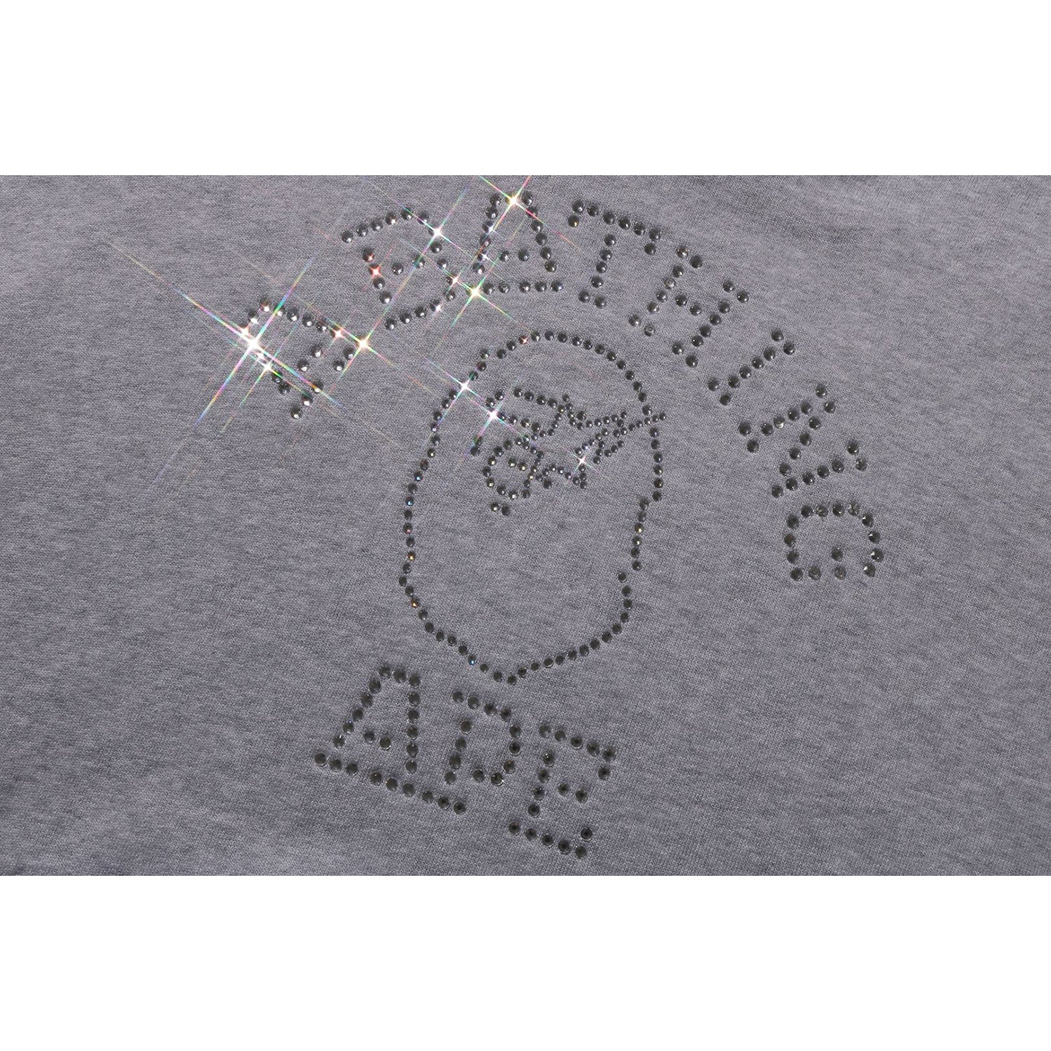 RHINESTONE COLLEGE PULLOVER HOODIE MENS-IYAMIUIO