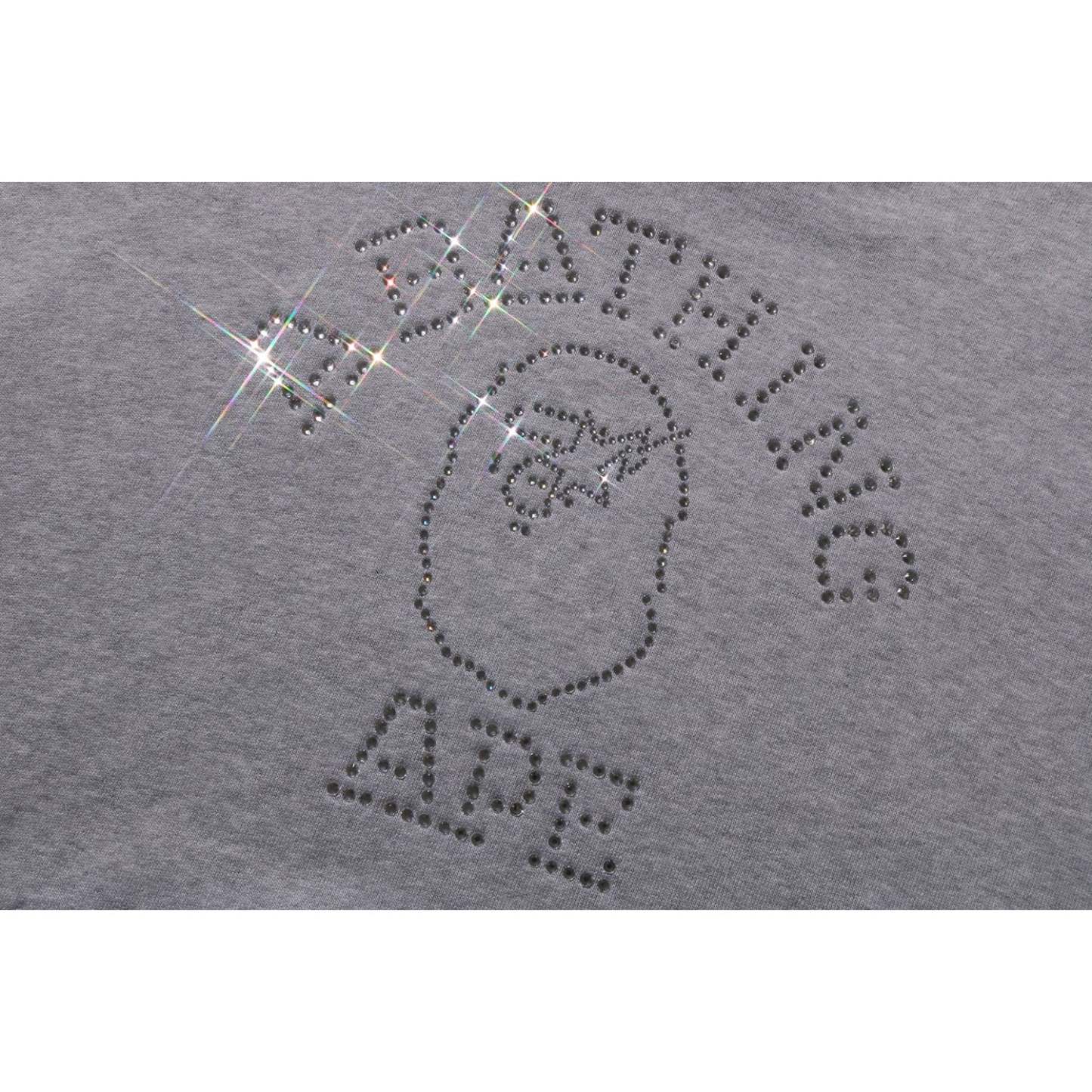 RHINESTONE COLLEGE PULLOVER HOODIE MENS-IYAMIUIO