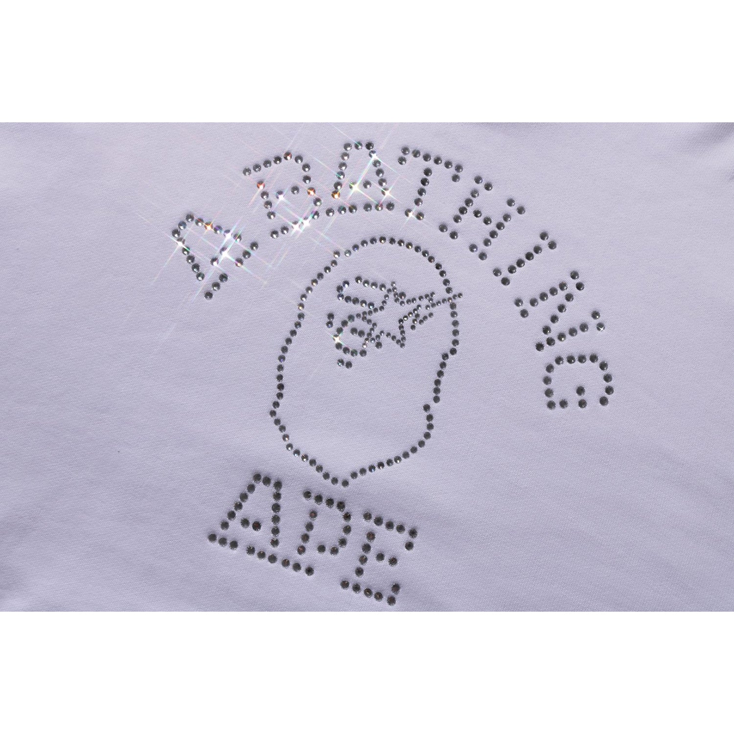 RHINESTONE COLLEGE PULLOVER HOODIE MENS-IYAMIUIO