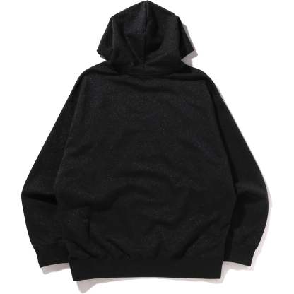 METALLIC YARN PULLOVER HOODIE MENS-IYAMIUIO