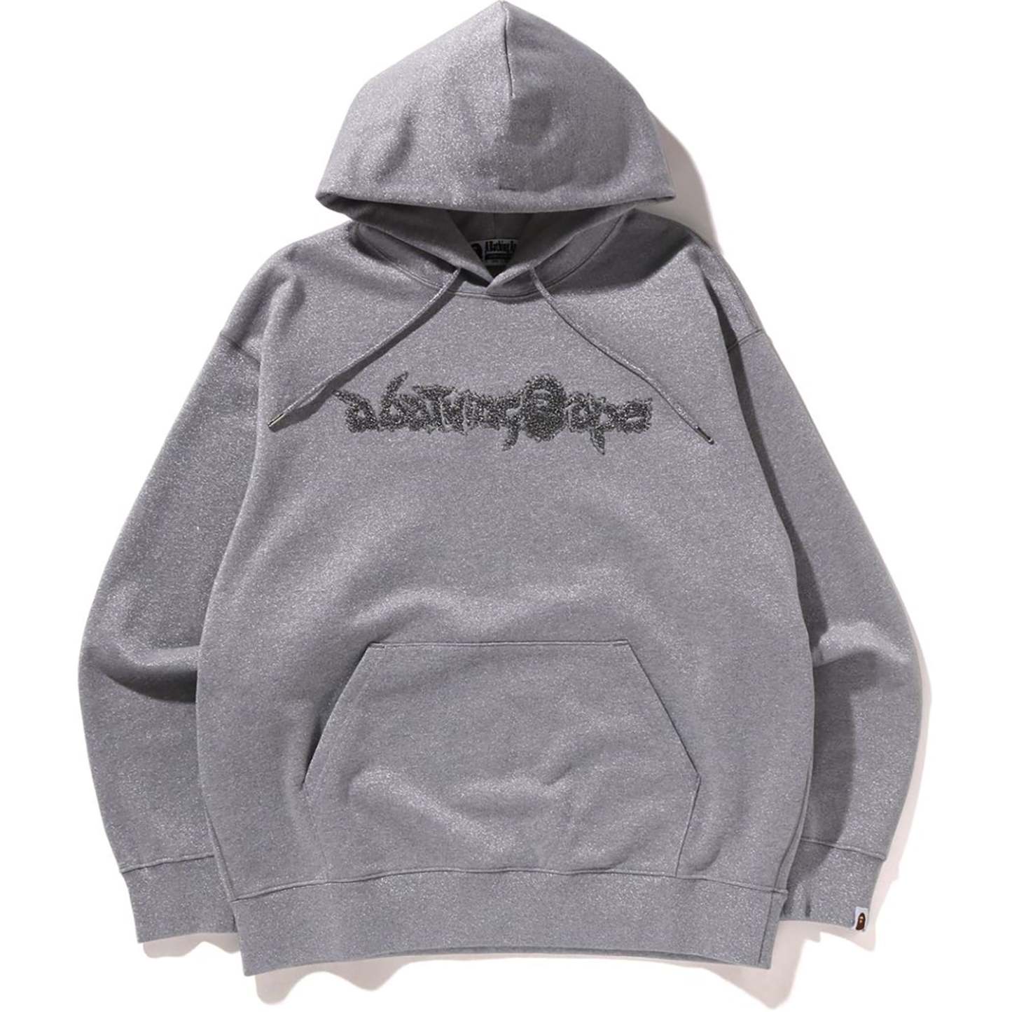 METALLIC YARN PULLOVER HOODIE MENS-IYAMIUIO