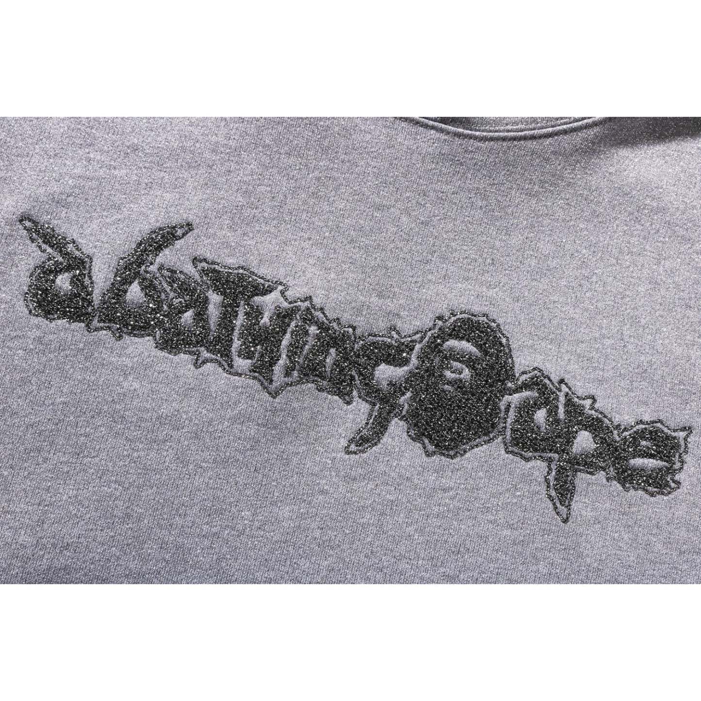 METALLIC YARN PULLOVER HOODIE MENS-IYAMIUIO