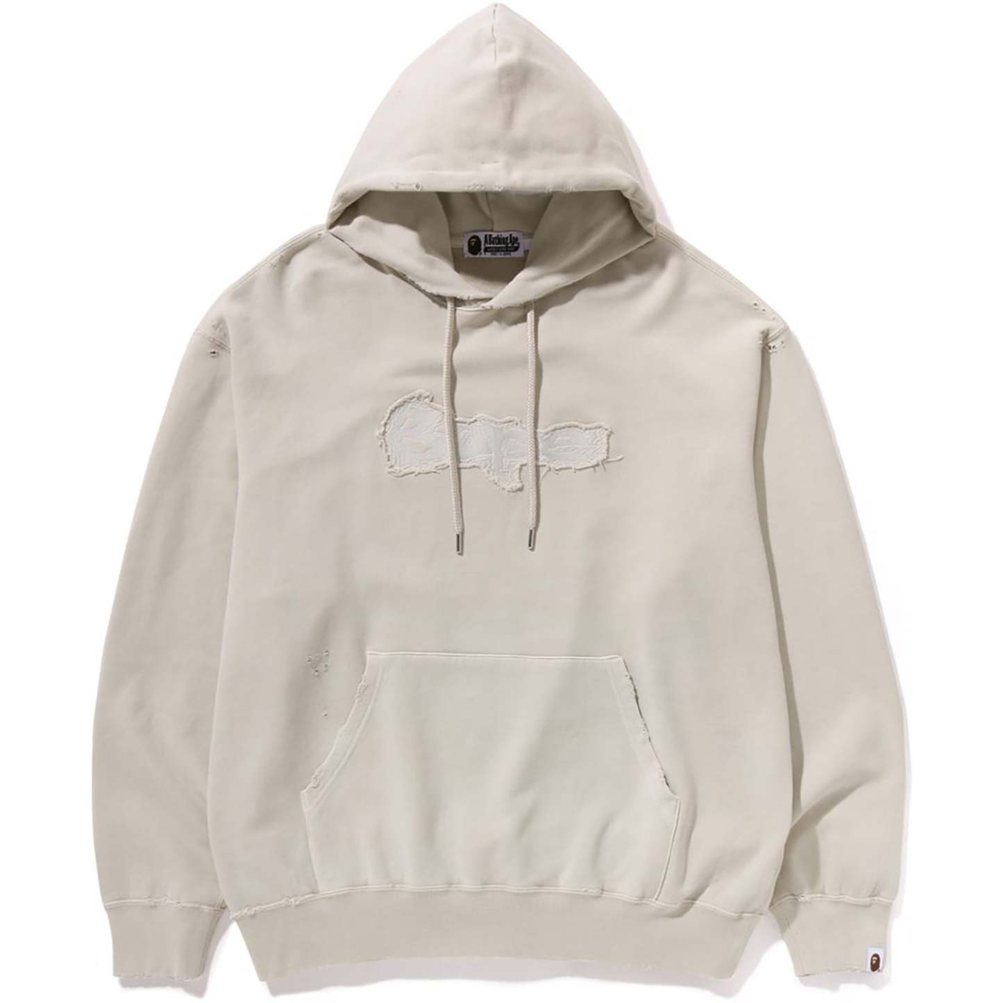 DESTROYED GARMENT DYED PULLOVER HOODIE MENS-IYAMIUIO
