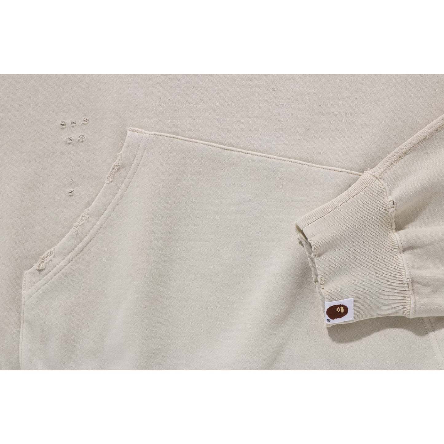 DESTROYED GARMENT DYED PULLOVER HOODIE MENS-IYAMIUIO