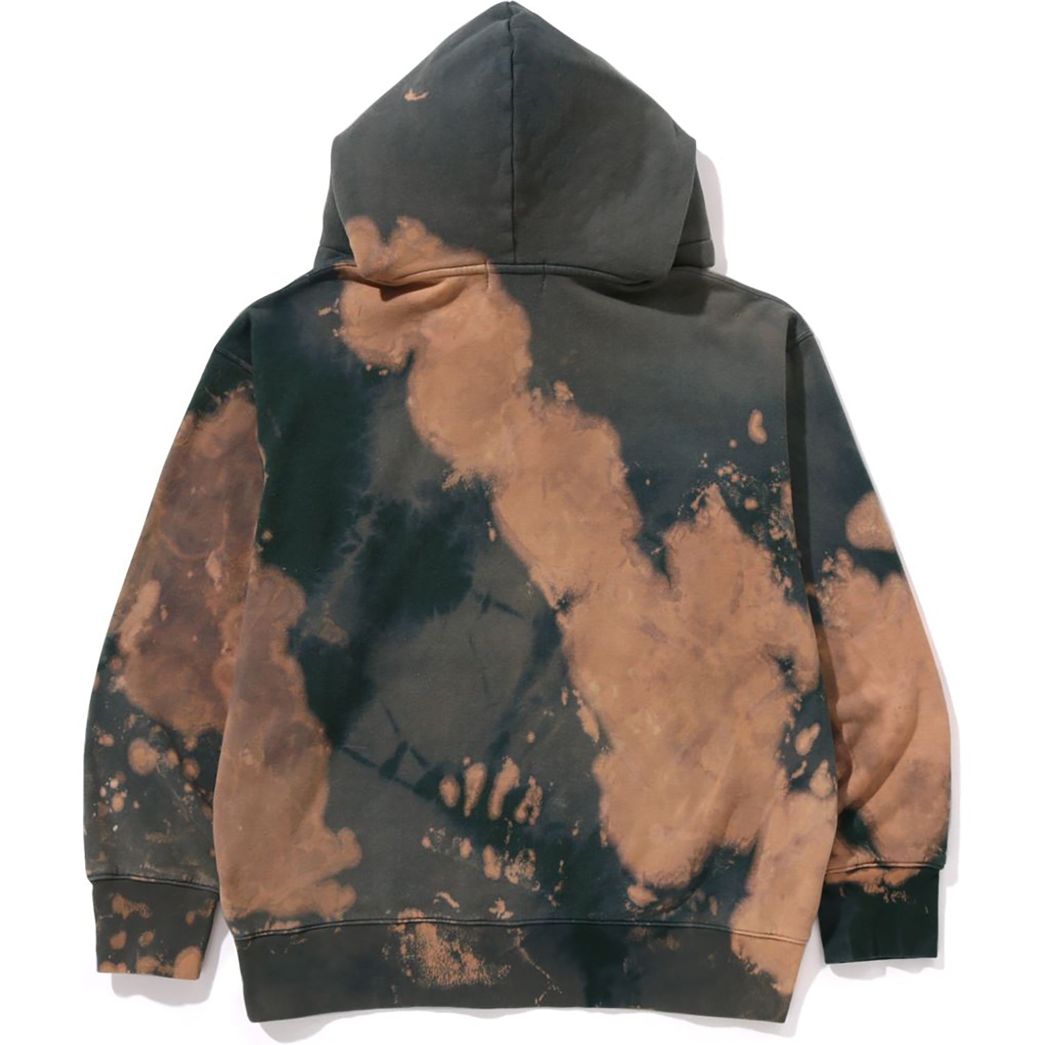 TIE DYE COLLEGE RELAXED FIT PULLOVER HOODIE MENS-IYAMIUIO