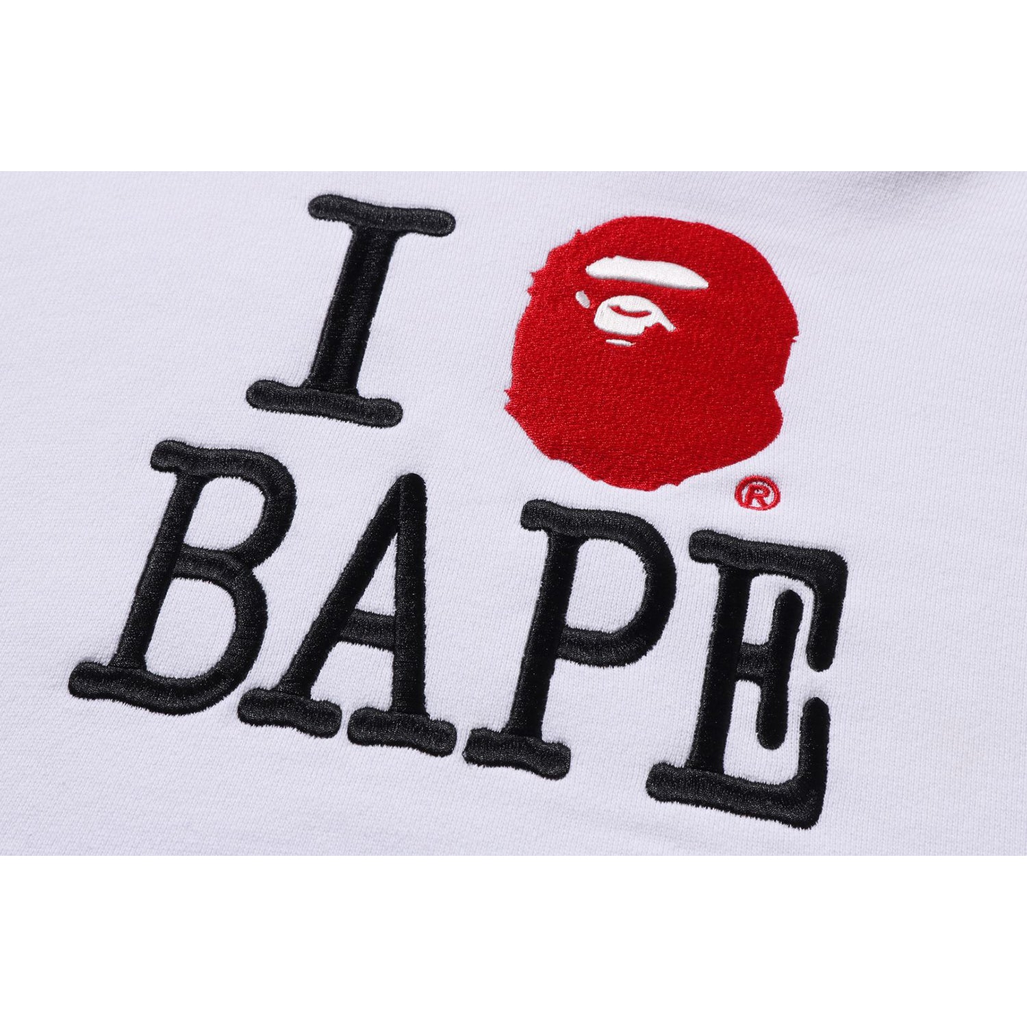 I LOVE BAPE PULLOVER HOODIE LADIES-IYAMIUIO
