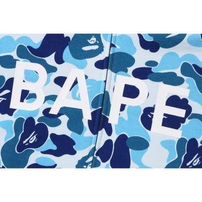 BIG ABC CAMO CROPPED FULL ZIP HOODIE LADIES-IYAMIUIO