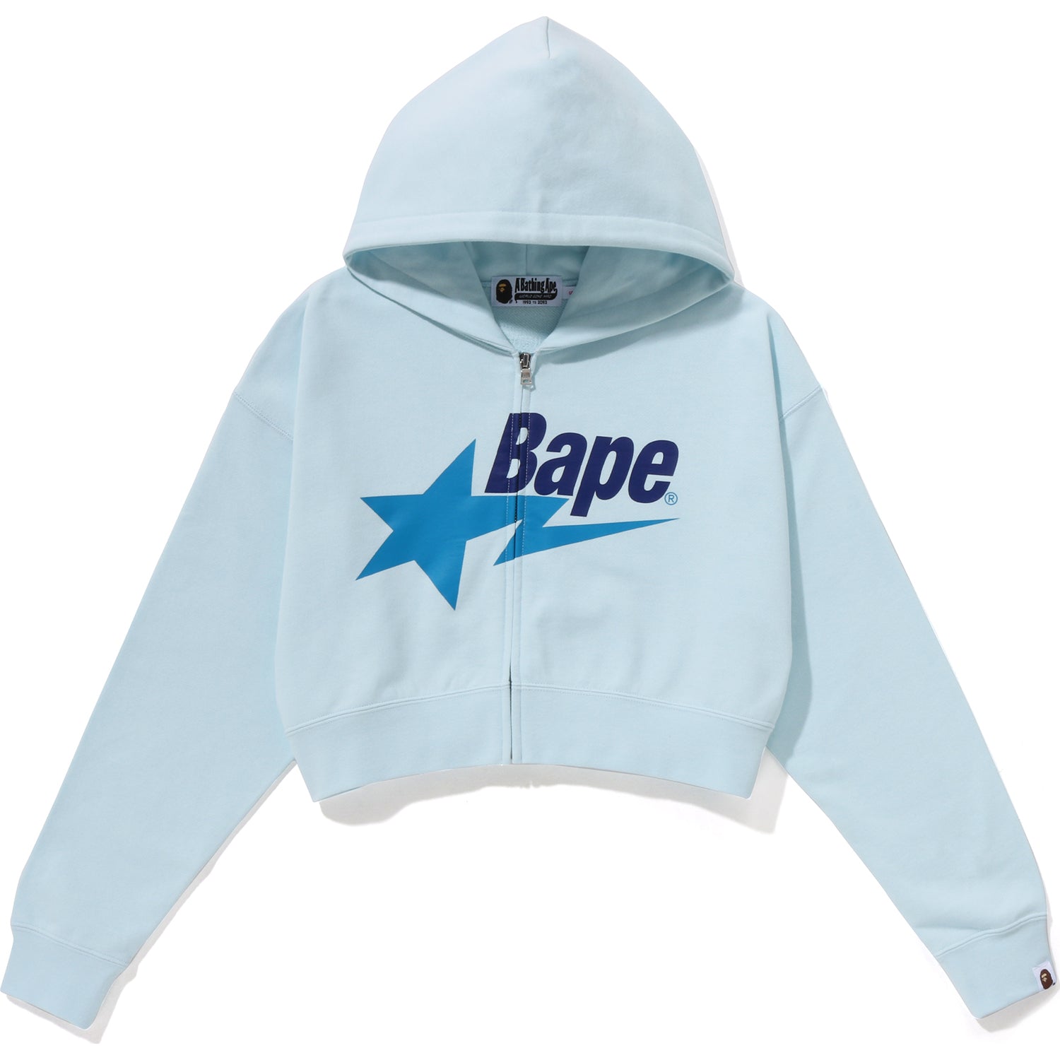 BAPE STA CROPPED ZIP HOODIE LADIES-IYAMIUIO