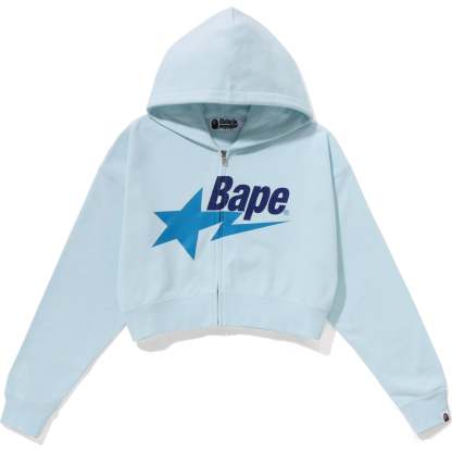 BAPE STA CROPPED ZIP HOODIE LADIES-IYAMIUIO