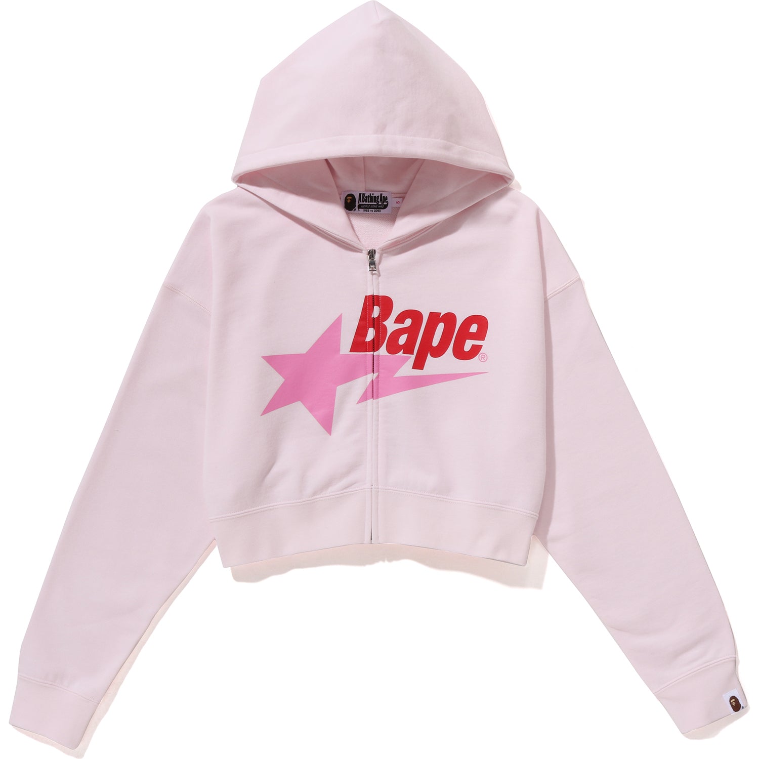 BAPE STA CROPPED ZIP HOODIE LADIES-IYAMIUIO
