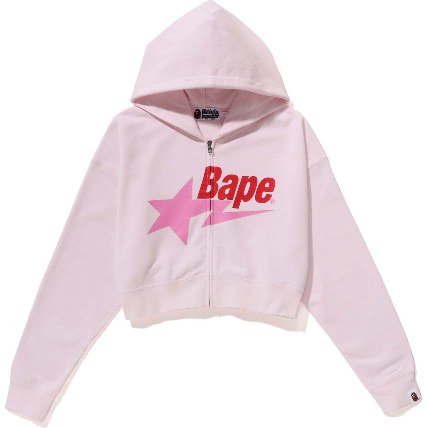 BAPE STA CROPPED ZIP HOODIE LADIES-IYAMIUIO