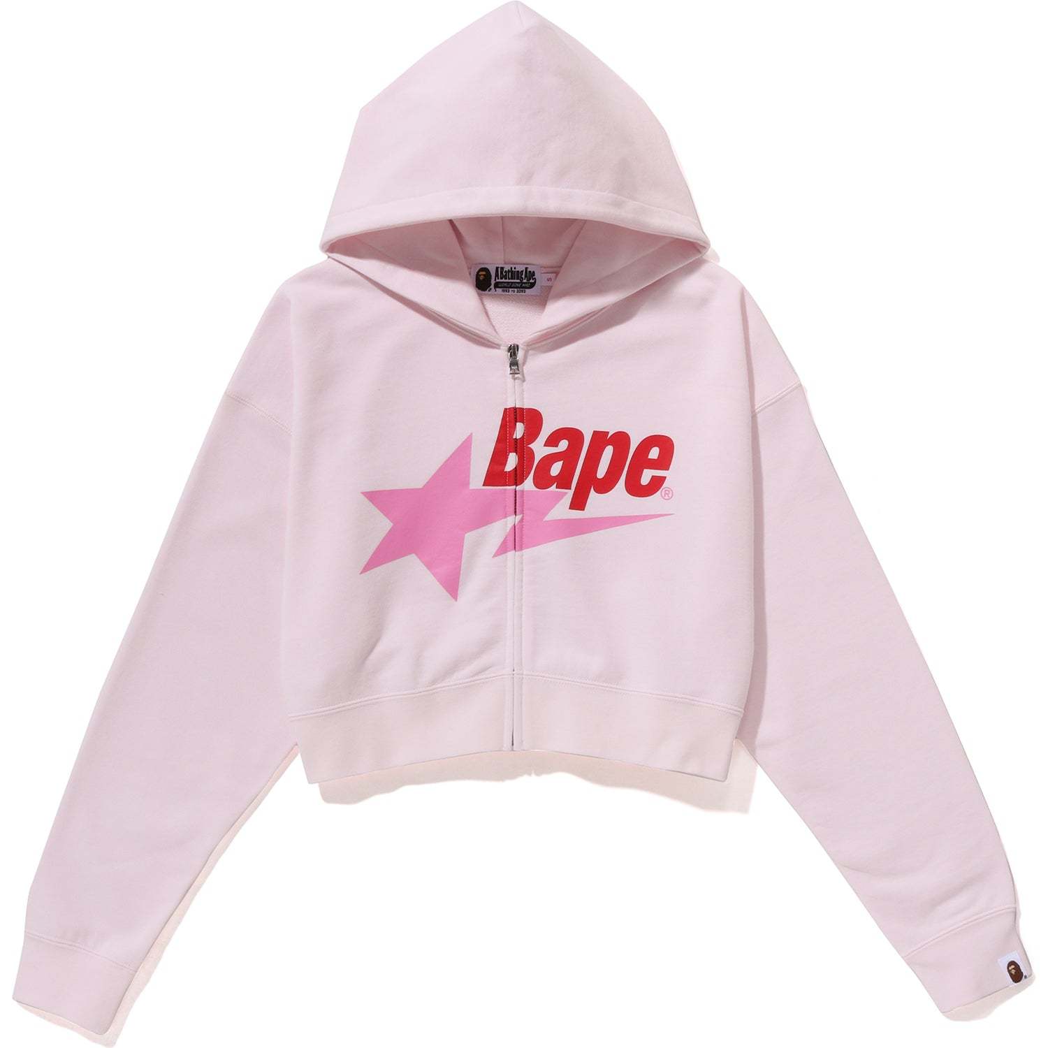 BAPE STA CROPPED ZIP HOODIE LADIES-IYAMIUIO