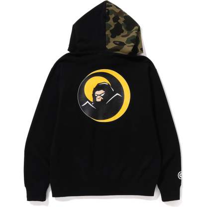 SHADOW BAPE RELAXED FIT FULL ZIP HOODIE MENS-IYAMIUIO