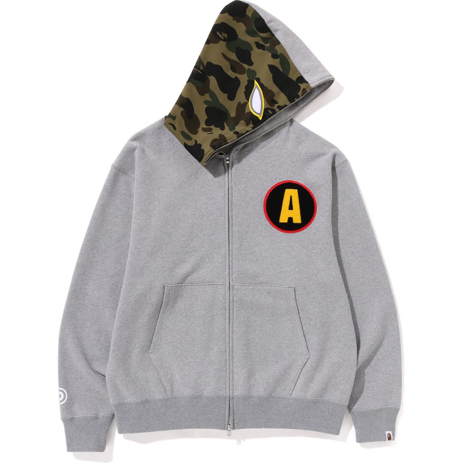 SHADOW BAPE RELAXED FIT FULL ZIP HOODIE MENS-IYAMIUIO