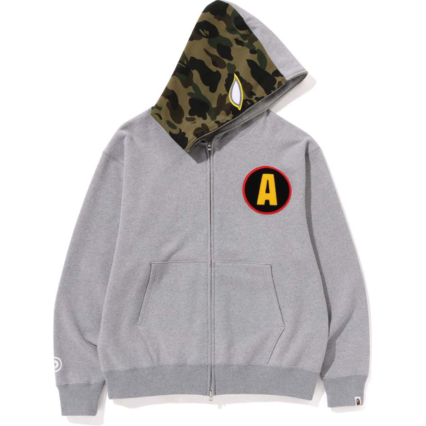 SHADOW BAPE RELAXED FIT FULL ZIP HOODIE MENS-IYAMIUIO