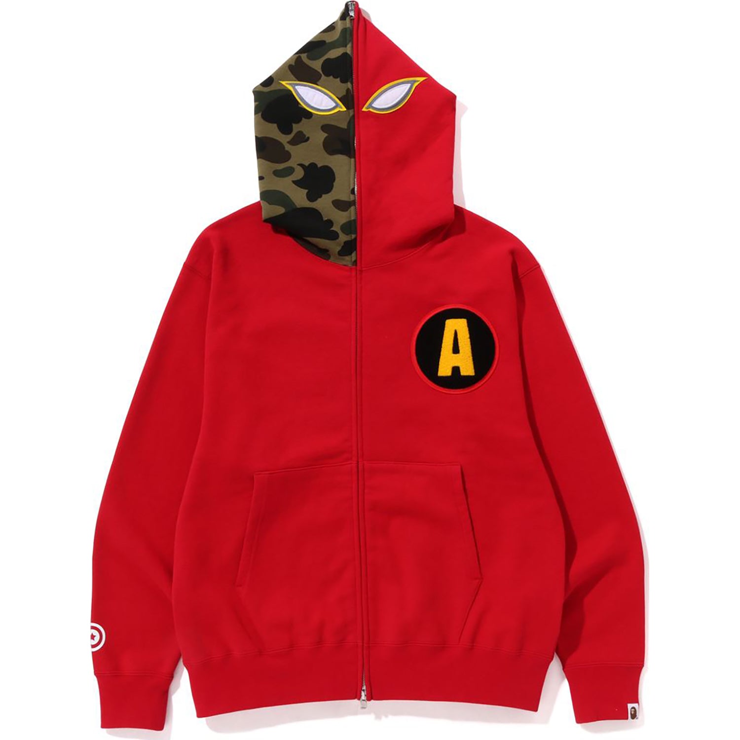 SHADOW BAPE RELAXED FIT FULL ZIP HOODIE MENS-IYAMIUIO
