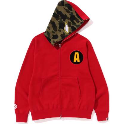 SHADOW BAPE RELAXED FIT FULL ZIP HOODIE MENS-IYAMIUIO
