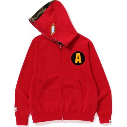 SHADOW BAPE RELAXED FIT FULL ZIP HOODIE MENS-IYAMIUIO