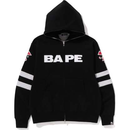 FOOTBALL RELAXED FIT FULL ZIP HOODIE MENS-IYAMIUIO