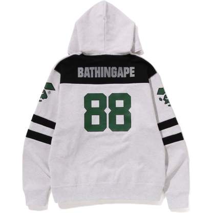 FOOTBALL RELAXED FIT FULL ZIP HOODIE MENS-IYAMIUIO