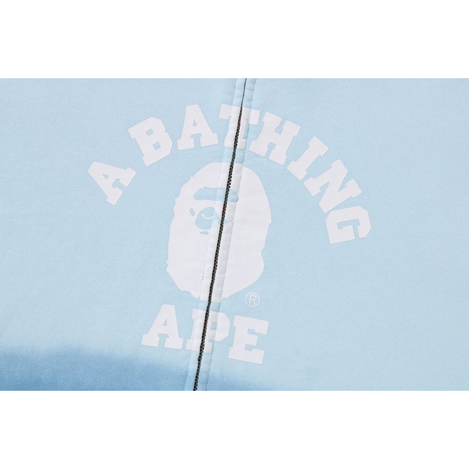 COLLEGE GRADATION RELAXED FIT FULL ZIP HOODIE MENS-IYAMIUIO