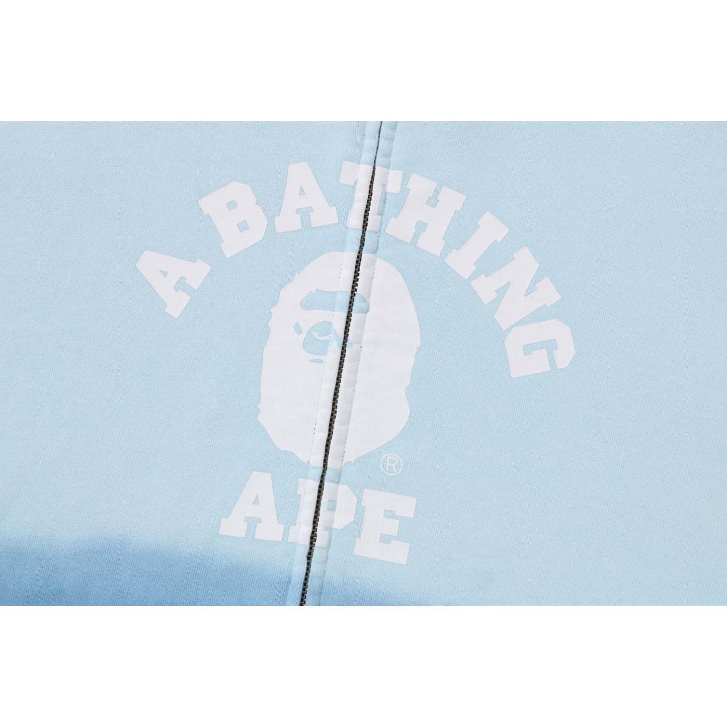 COLLEGE GRADATION RELAXED FIT FULL ZIP HOODIE MENS-IYAMIUIO