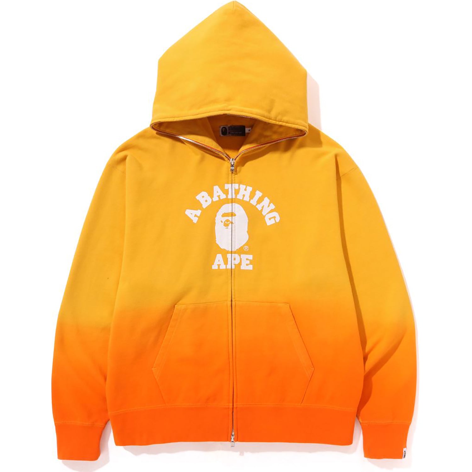 COLLEGE GRADATION RELAXED FIT FULL ZIP HOODIE MENS-IYAMIUIO