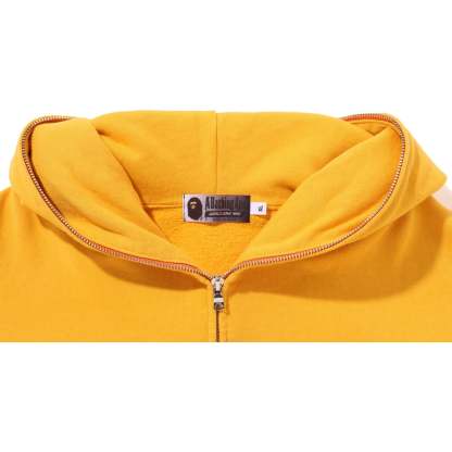 COLLEGE GRADATION RELAXED FIT FULL ZIP HOODIE MENS-IYAMIUIO