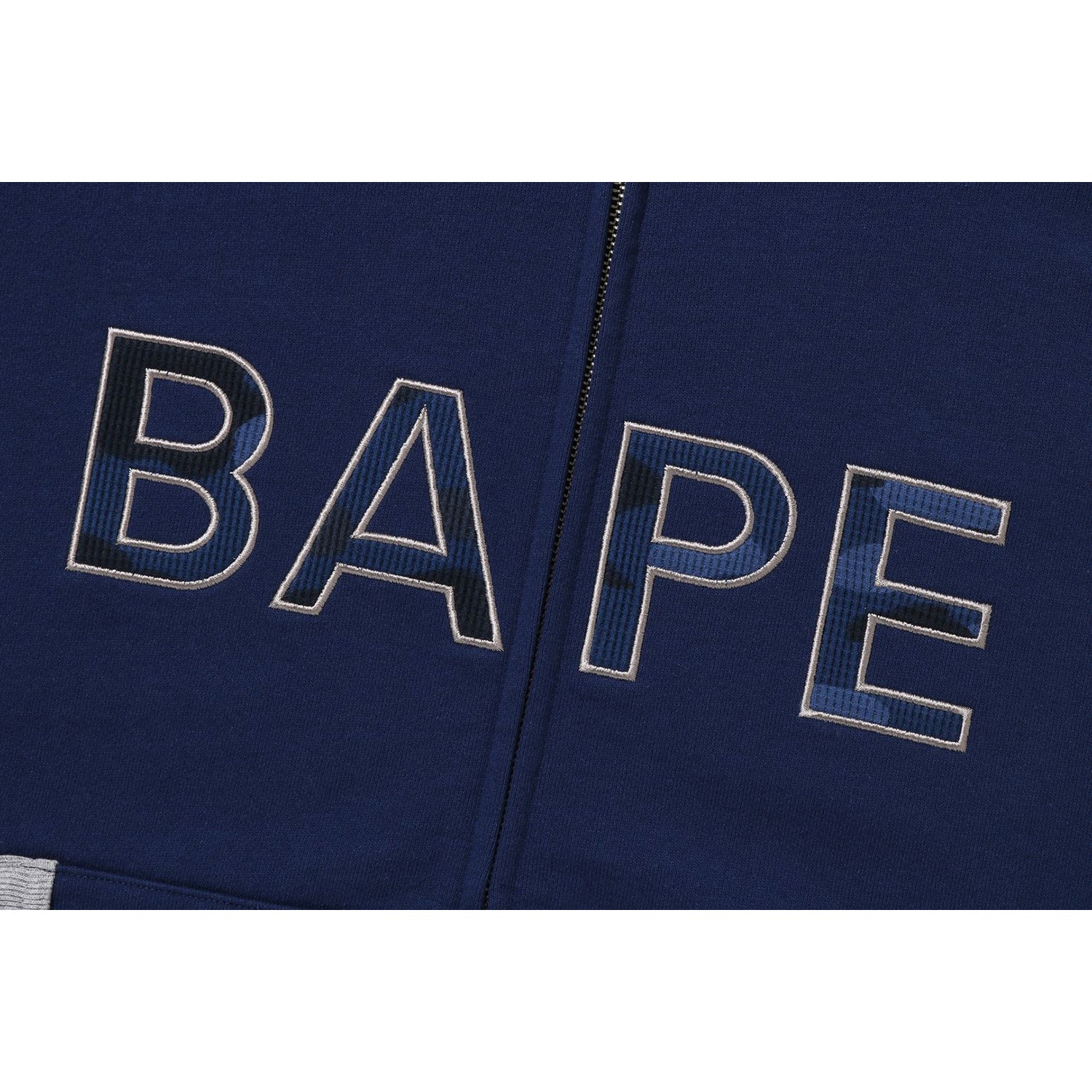 COLOR CAMO THERMAL PATCH LOOSE FIT ZIP HOODIE MENS-IYAMIUIO