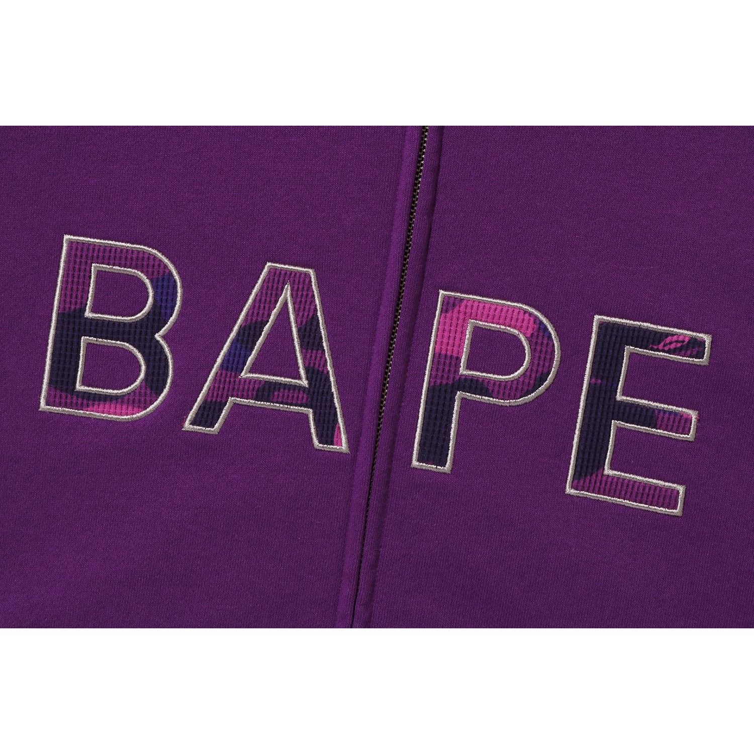 COLOR CAMO THERMAL PATCH LOOSE FIT ZIP HOODIE MENS-IYAMIUIO