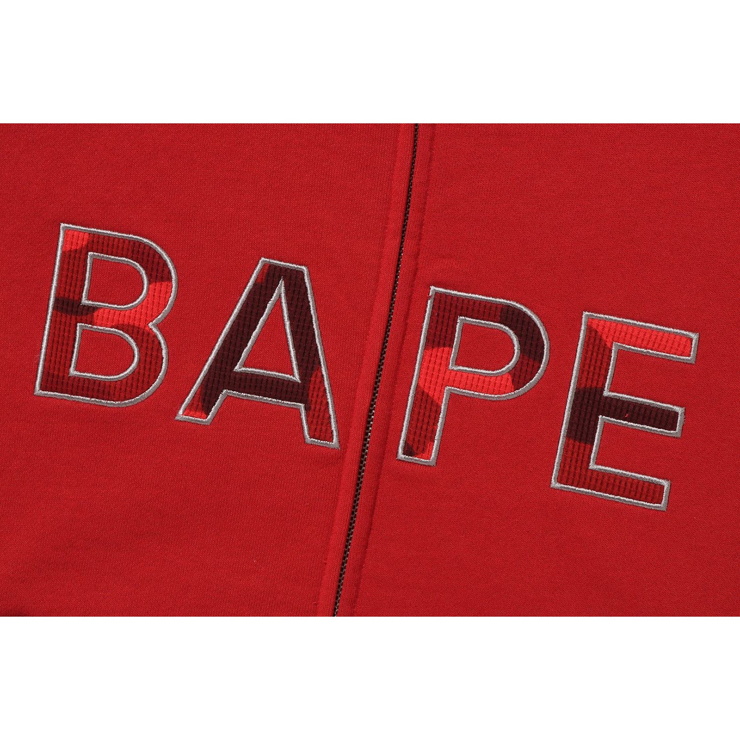 COLOR CAMO THERMAL PATCH LOOSE FIT ZIP HOODIE MENS-IYAMIUIO