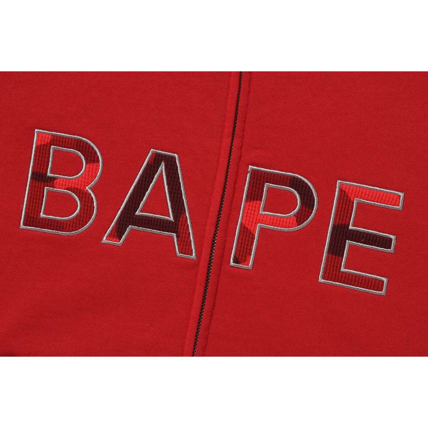 COLOR CAMO THERMAL PATCH LOOSE FIT ZIP HOODIE MENS-IYAMIUIO