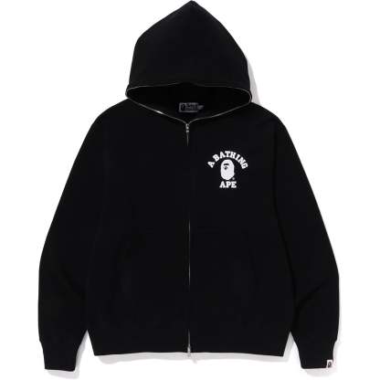 COLLEGE RELAXED FIT FULL ZIP HOODIE MENS-IYAMIUIO