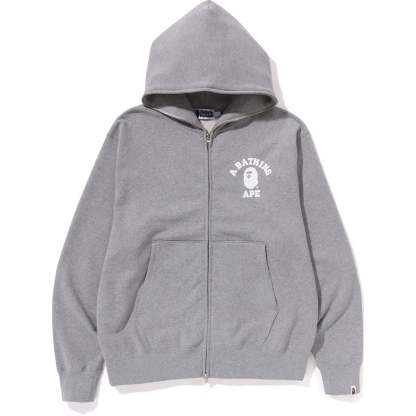 COLLEGE RELAXED FIT FULL ZIP HOODIE MENS-IYAMIUIO