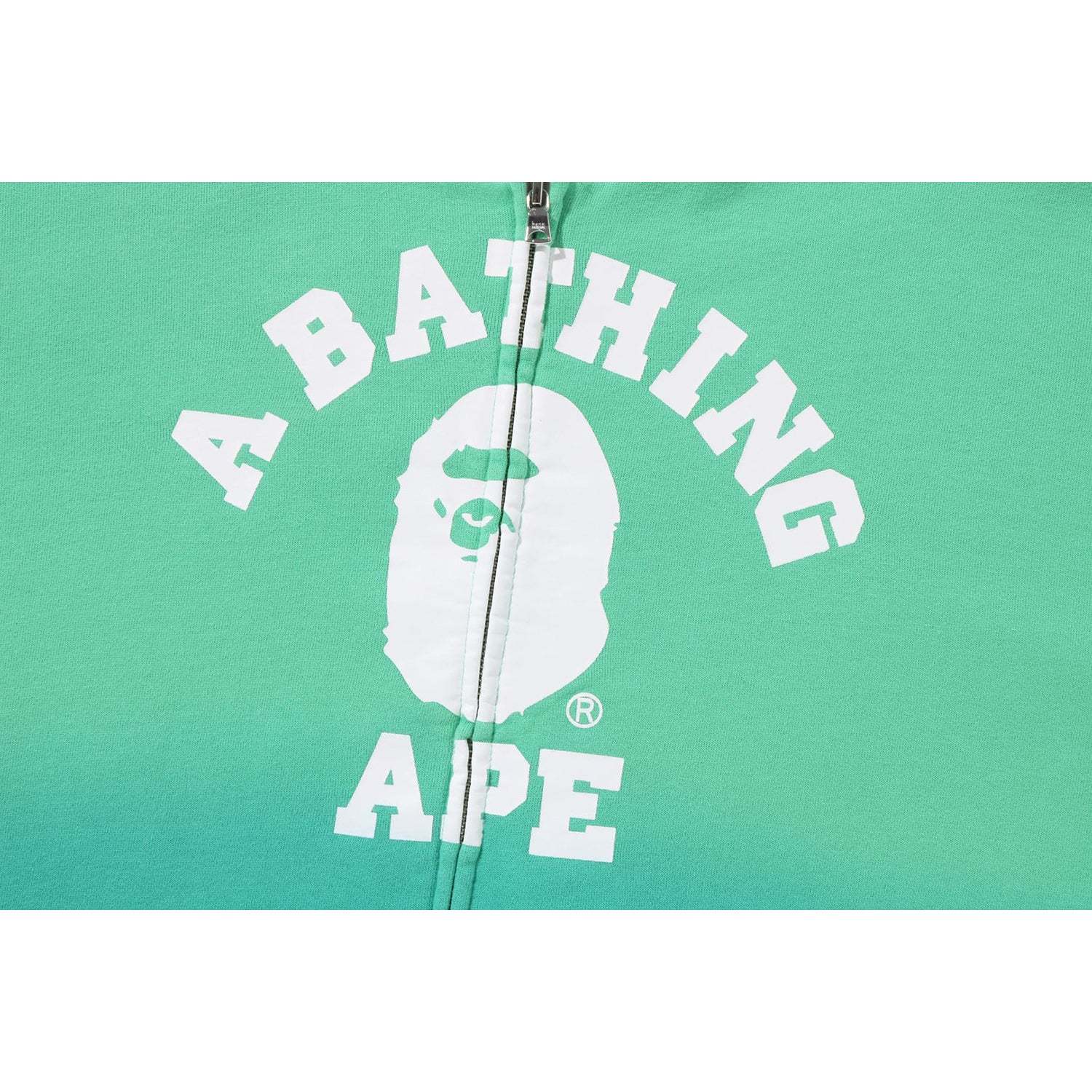 COLLEGE GRADATION OVERSIZED ZIP HOODIE LADIES-IYAMIUIO