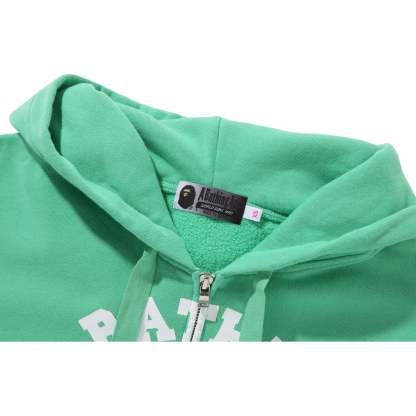 COLLEGE GRADATION OVERSIZED ZIP HOODIE LADIES-IYAMIUIO