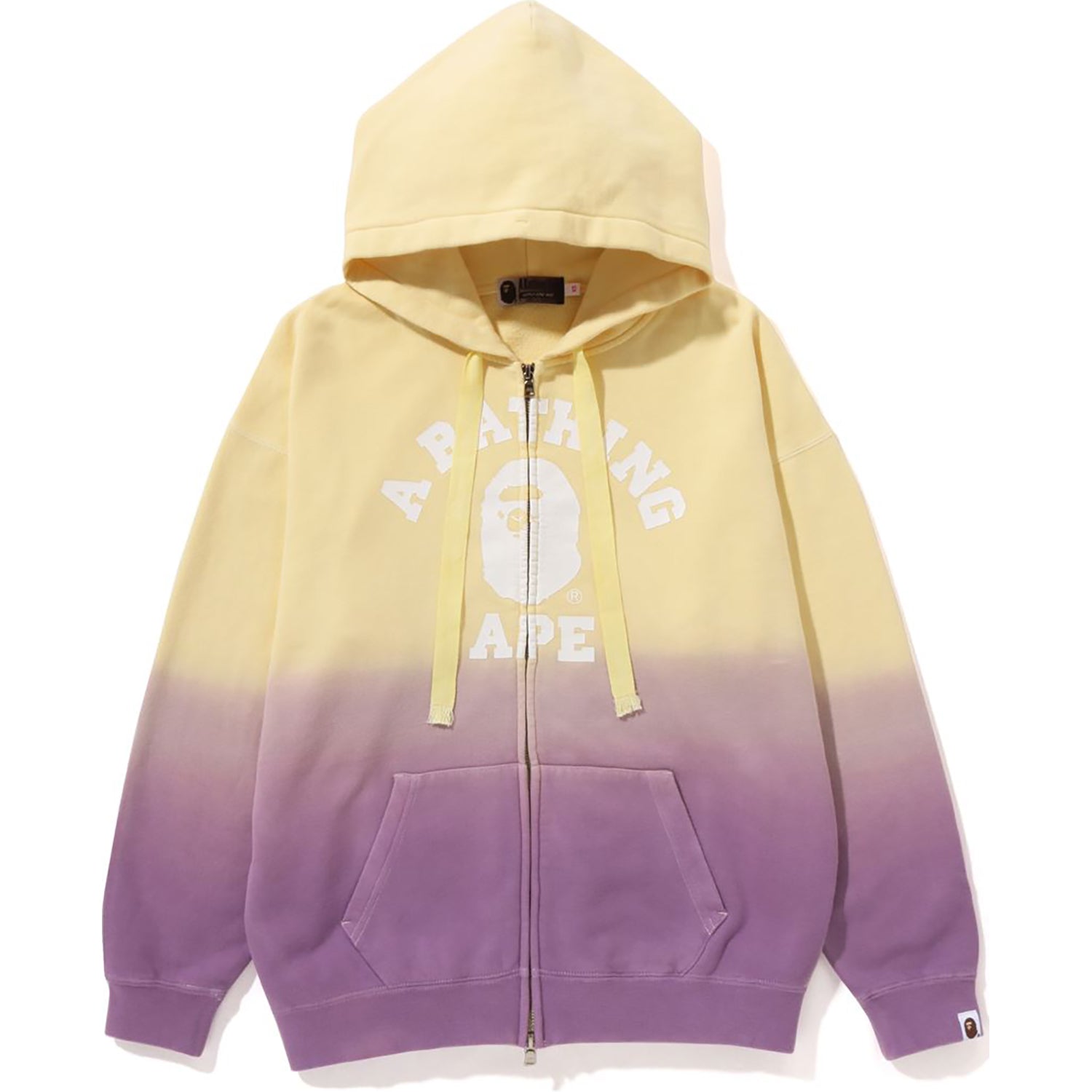 COLLEGE GRADATION OVERSIZED ZIP HOODIE LADIES-IYAMIUIO