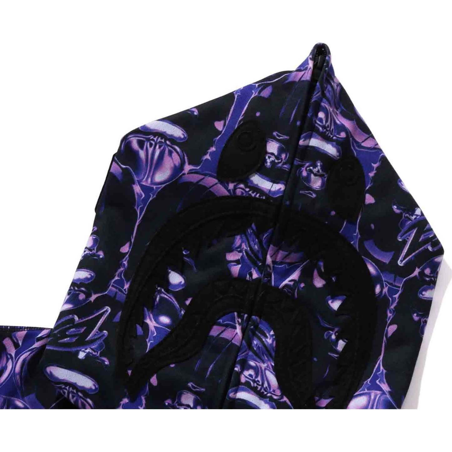 APE HEAD GRAFFITI SHARK FULL ZIP HOODIE RELAXED FIT MENS-IYAMIUIO