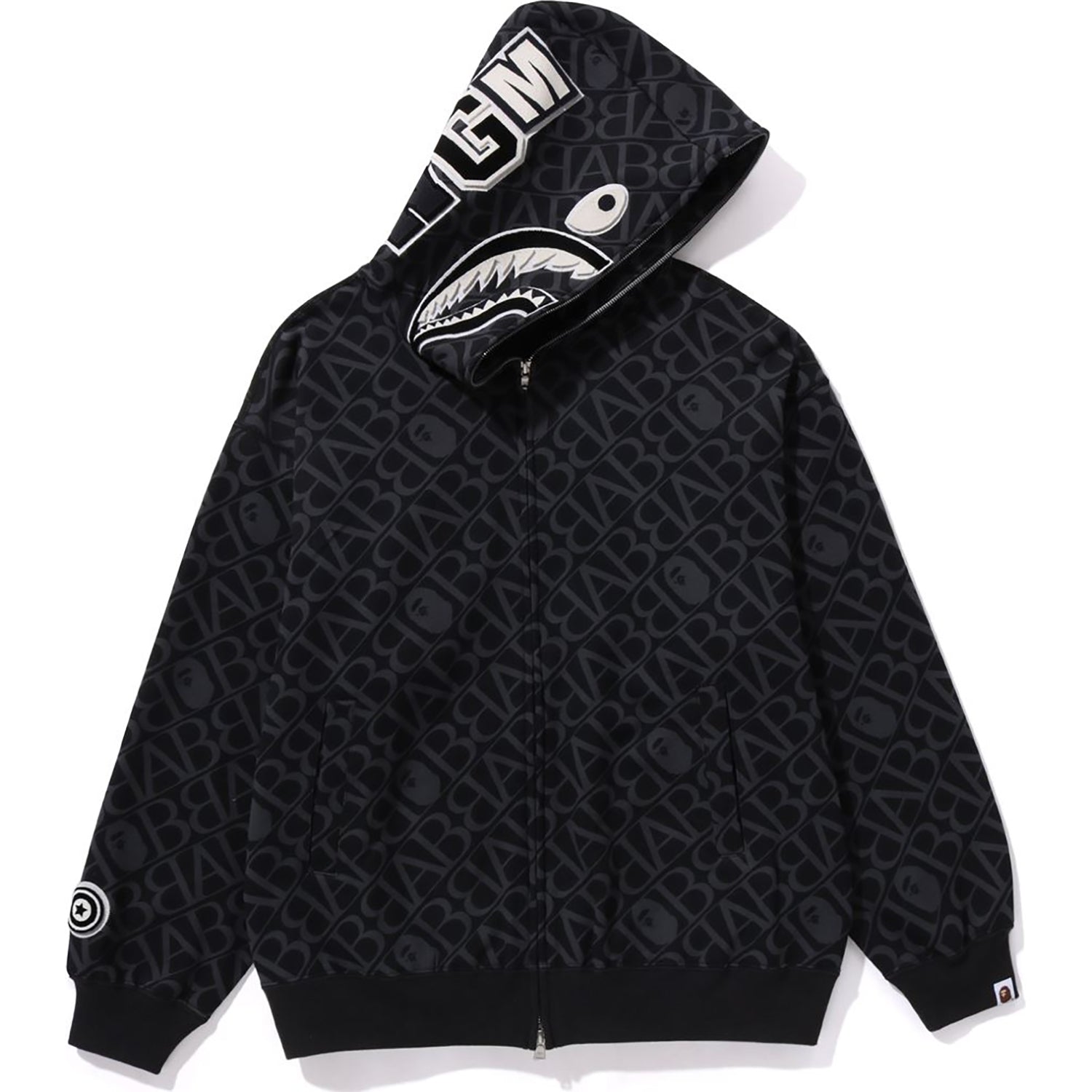 SPORT MONOGRAM SHARK HOODIE MENS-IYAMIUIO