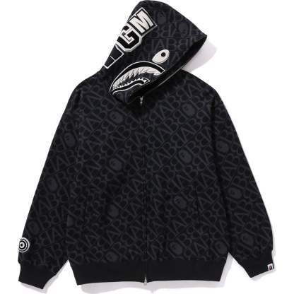 SPORT MONOGRAM SHARK HOODIE MENS-IYAMIUIO
