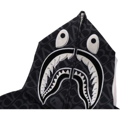 SPORT MONOGRAM SHARK HOODIE MENS-IYAMIUIO