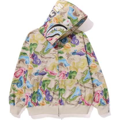 ART CAMO SHARK HOODIE MENS