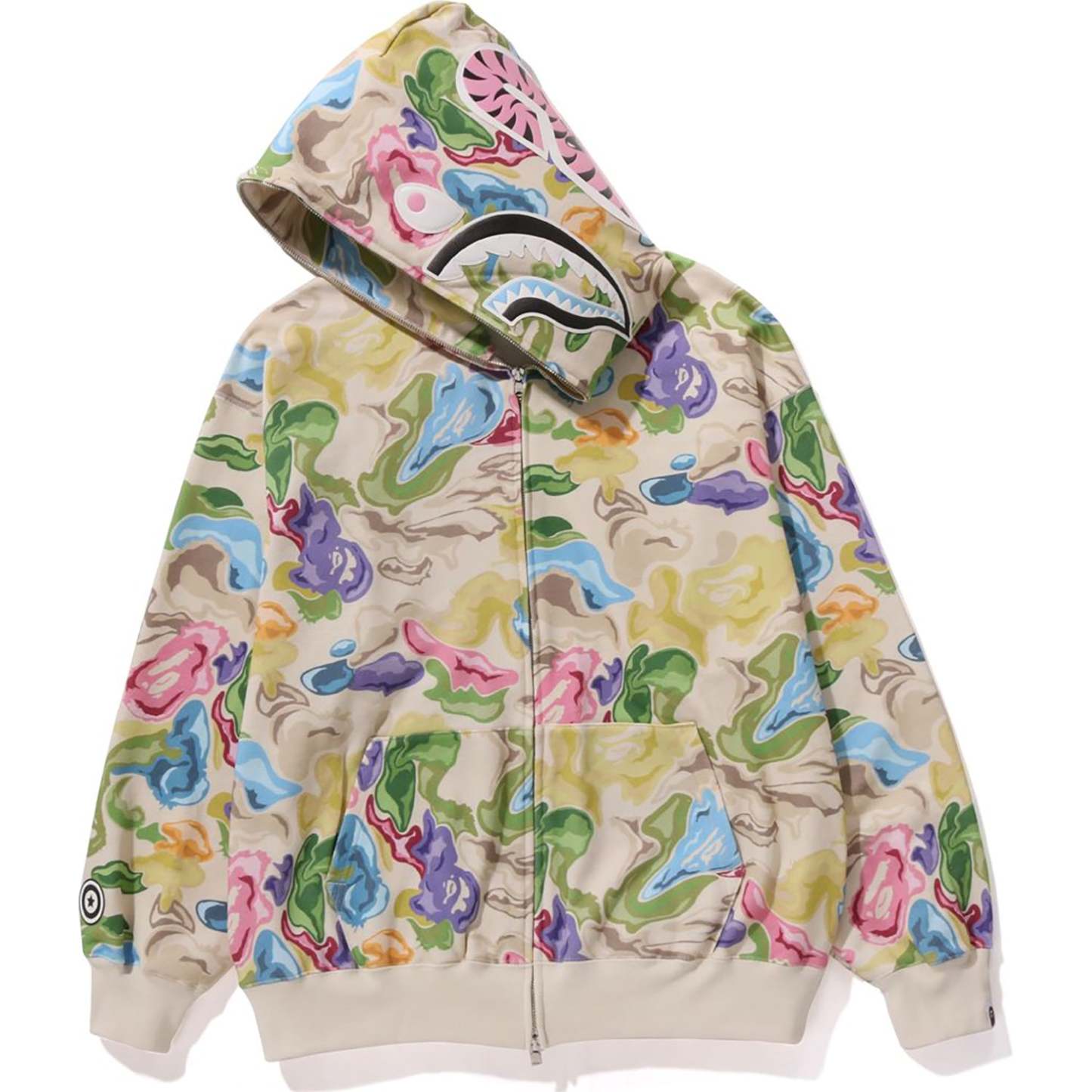 ART CAMO SHARK HOODIE MENS