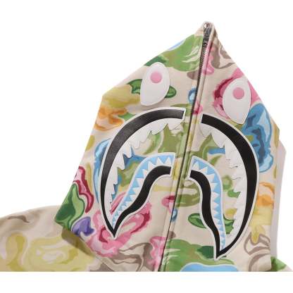 ART CAMO SHARK HOODIE MENS