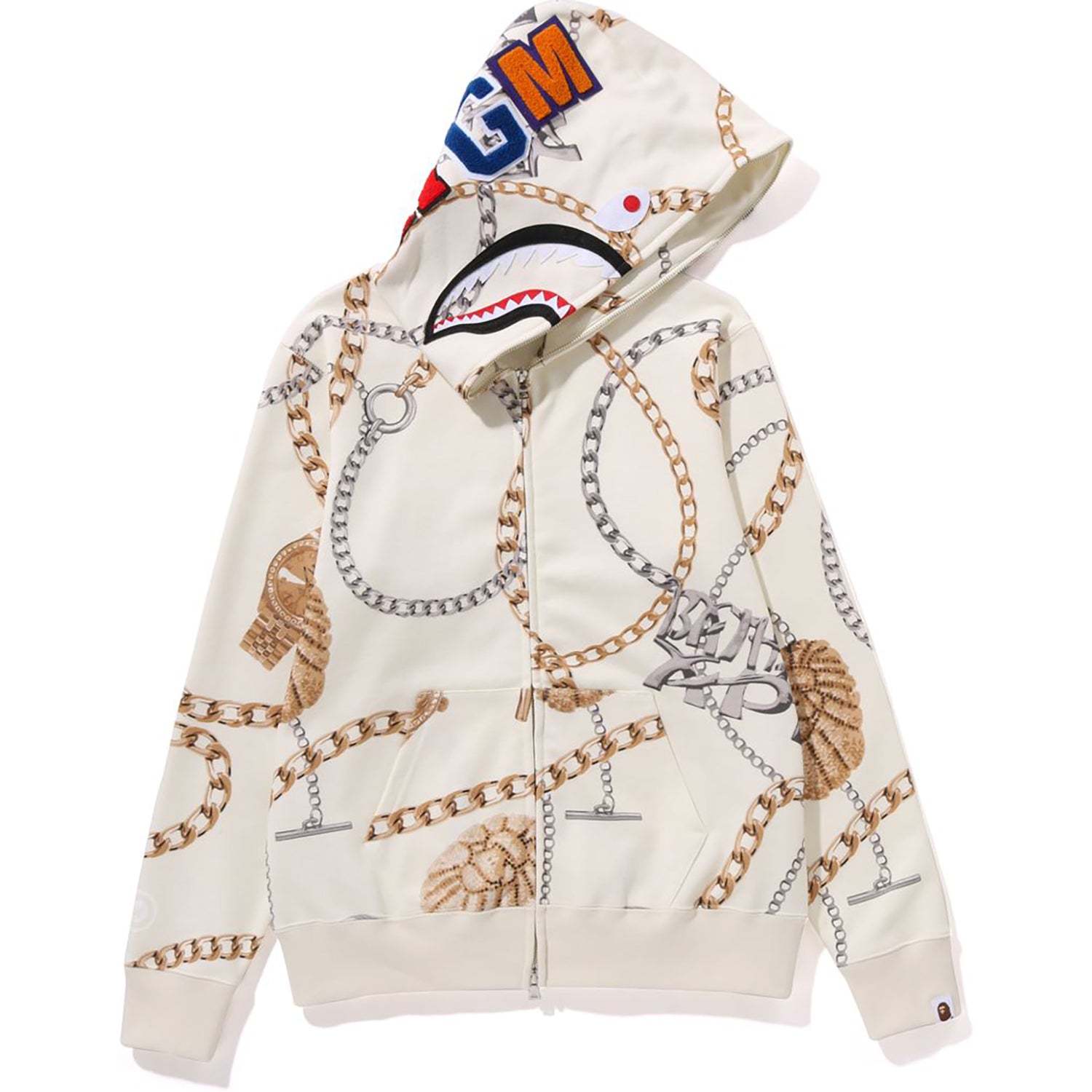 BAPE JEWELS SHARK FULL ZIP HOODIE LADIES-IYAMIUIO