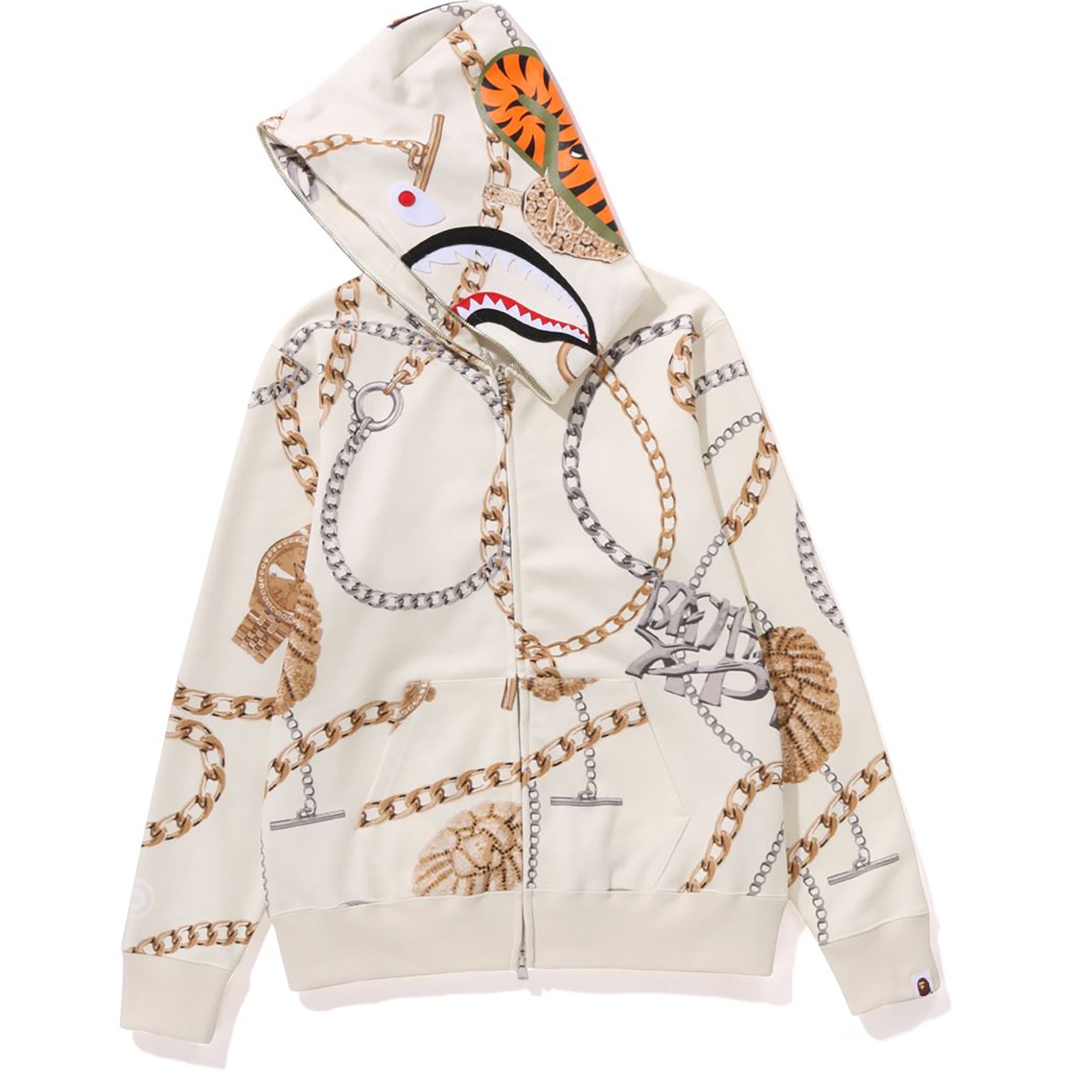 BAPE JEWELS SHARK FULL ZIP HOODIE LADIES-IYAMIUIO