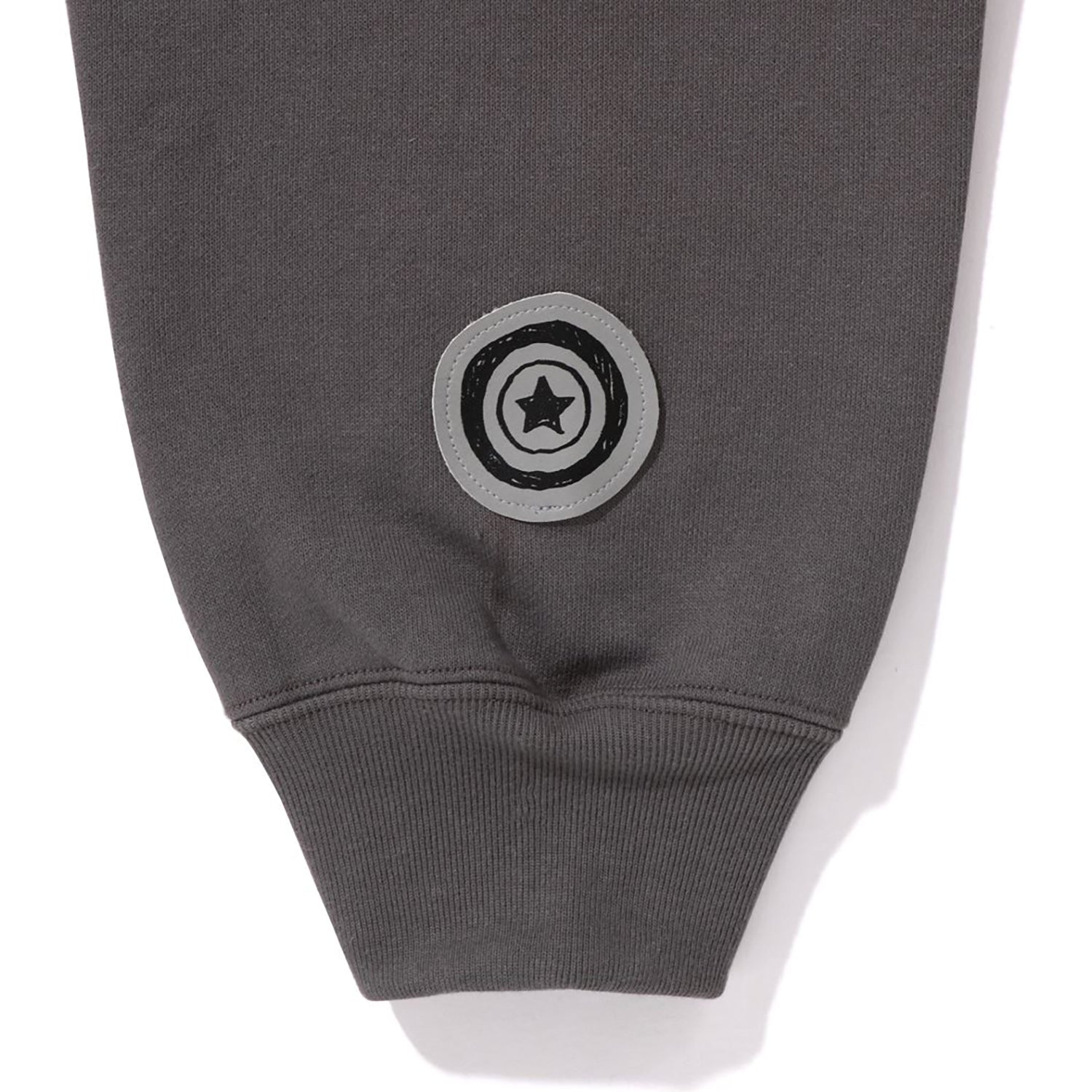 HAND DRAWN FACE RELAXED FIT SHARK FULL ZIP HOODIE MENS-IYAMIUIO