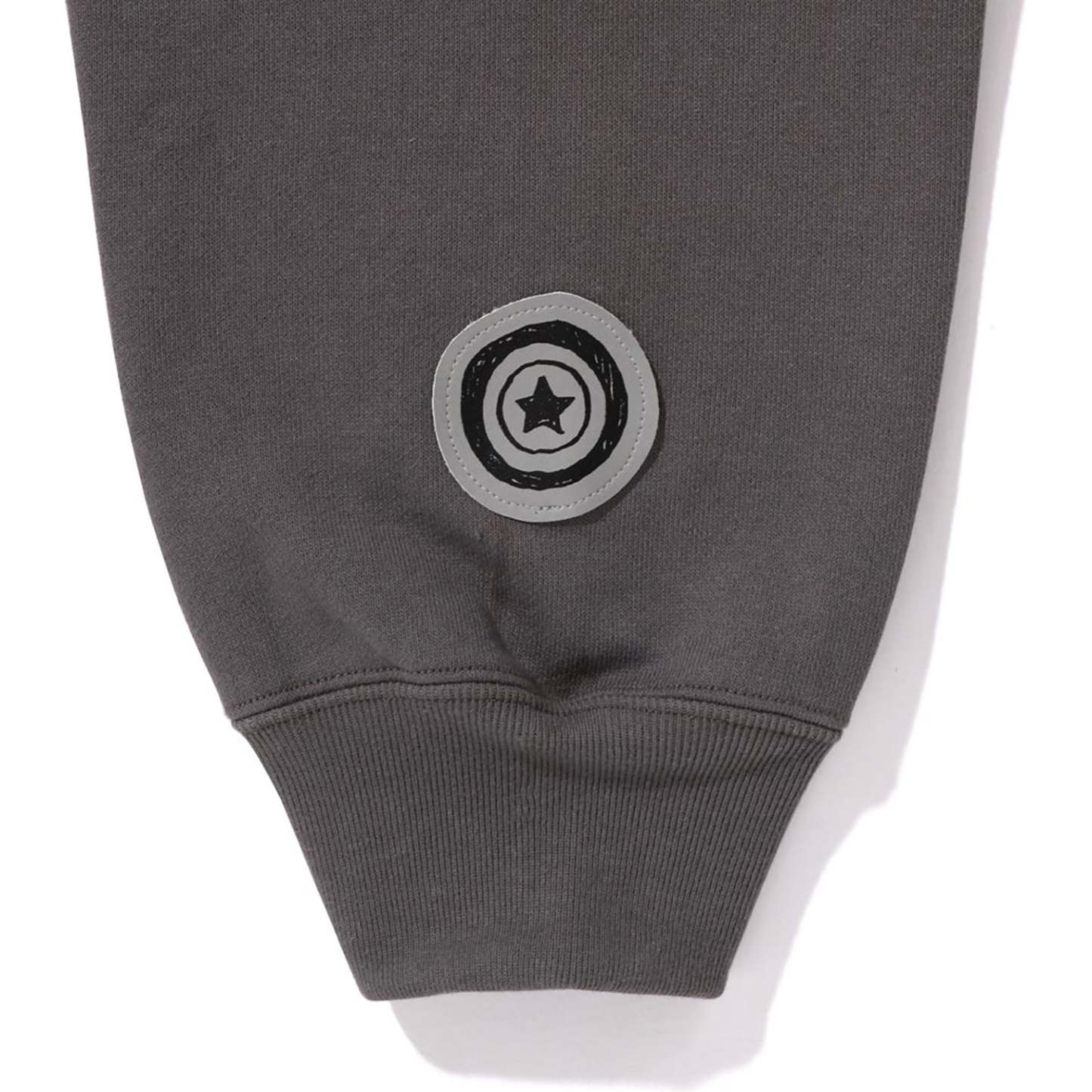 HAND DRAWN FACE RELAXED FIT SHARK FULL ZIP HOODIE MENS-IYAMIUIO