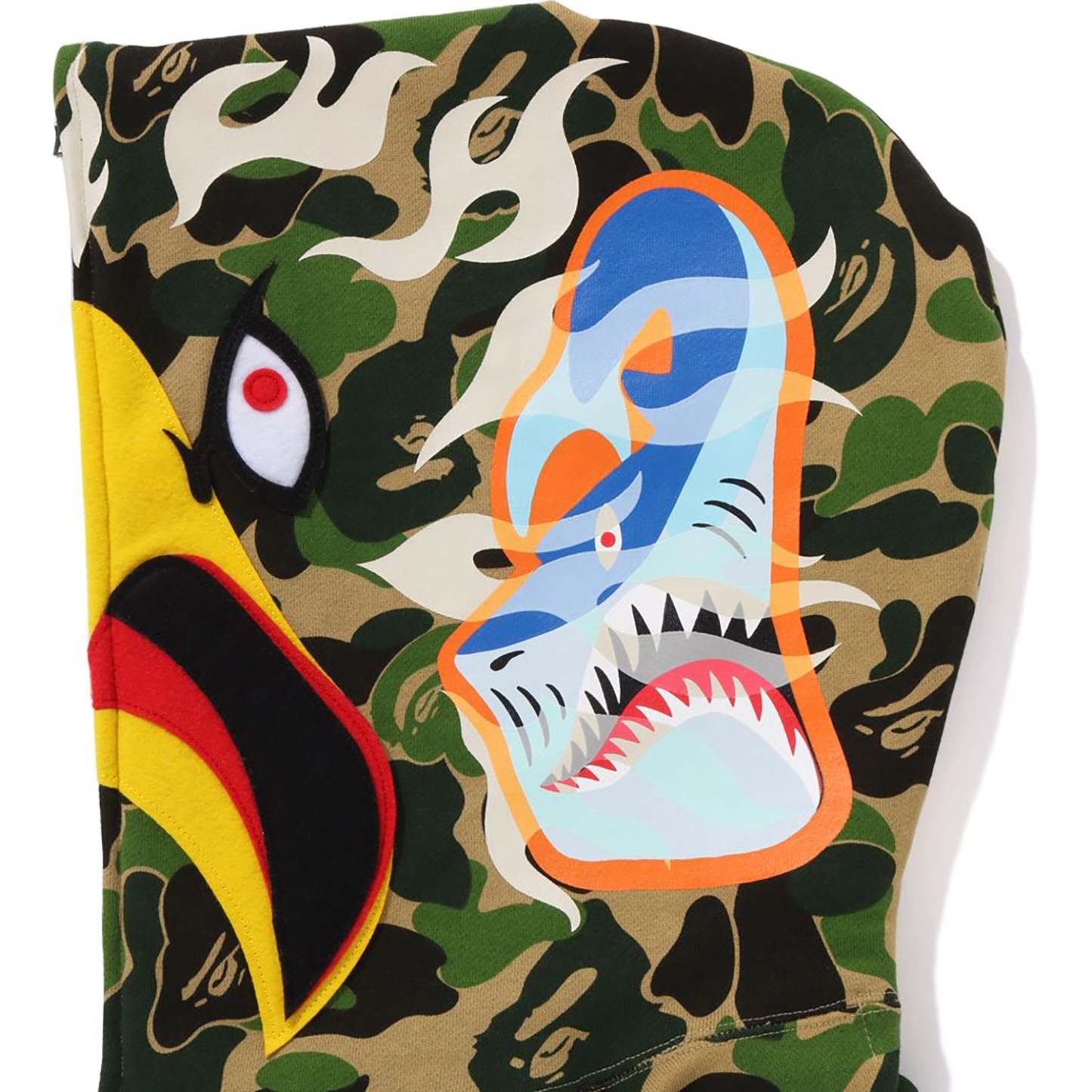 BAPE X READYMADE ABC CAMO EAGLE RELAXED FIT FULL ZIP HOODIE MENS-IYAMIUIO
