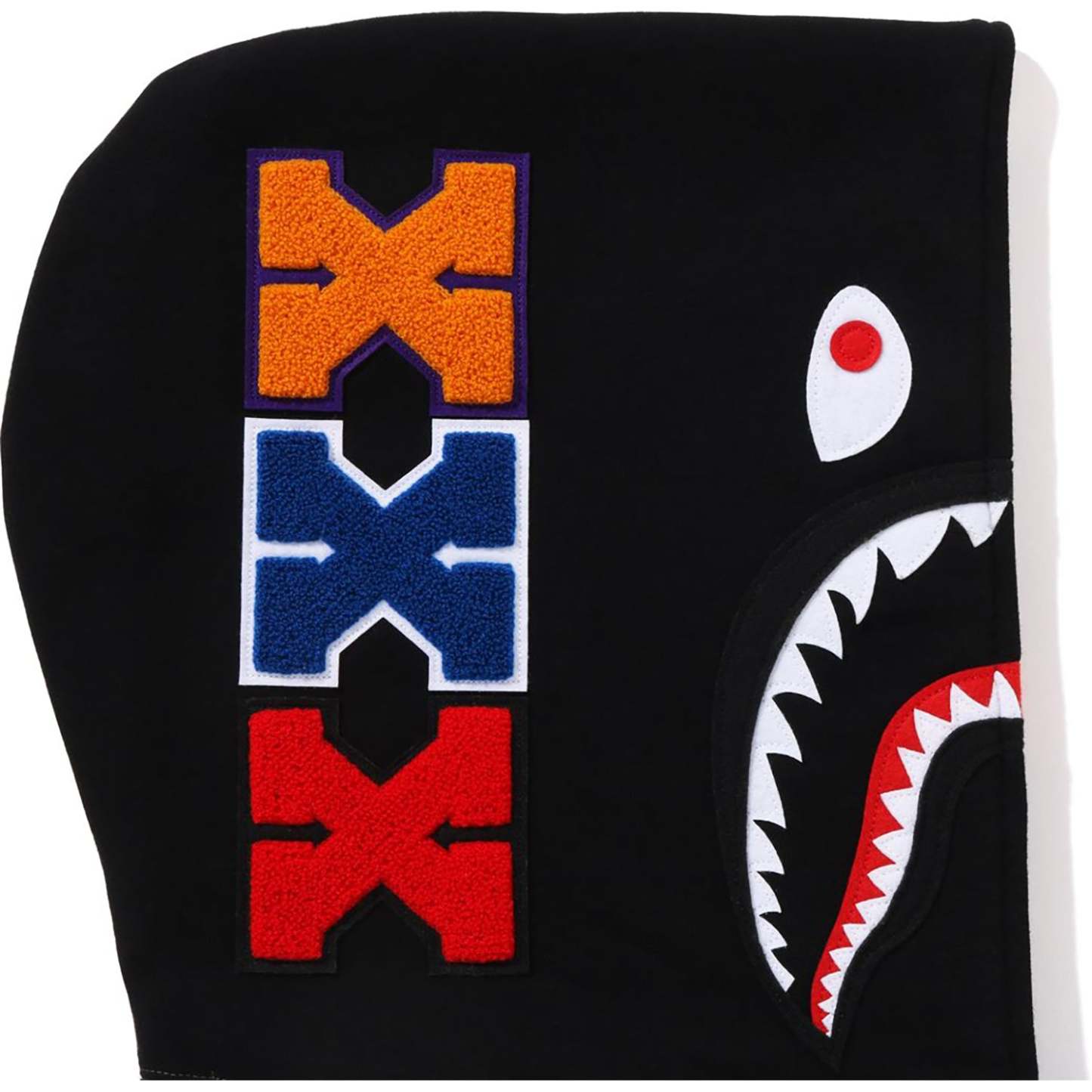 BAPE X GOD SELECTION XXX SHARK FULL ZIP HOODIE MENS-IYAMIUIO
